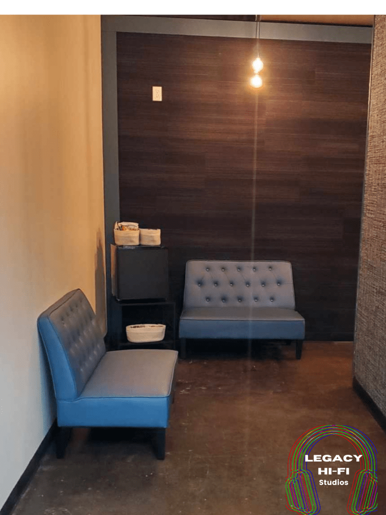 Lobby area with snacks and drinks